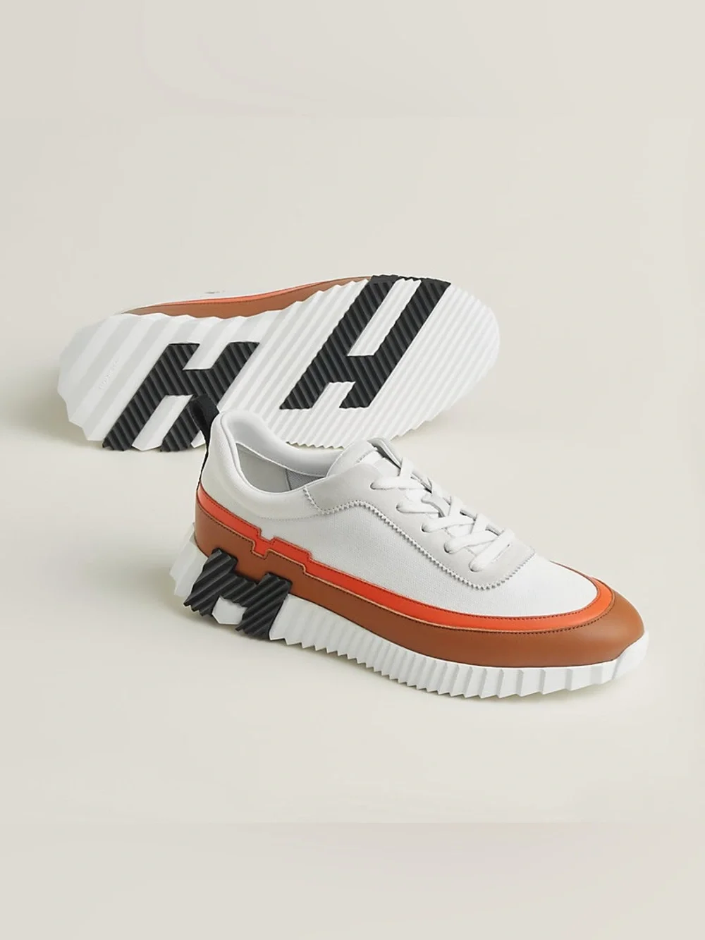 NEW!!! Hermes Bouncer Sneaker in the Multicolor blanc size 45 EU Authentic 1750$